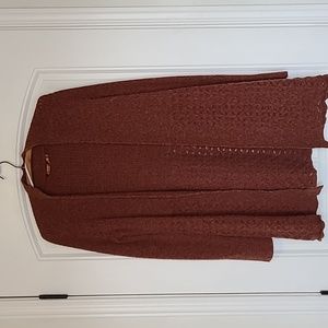 Beautiful Belldini Long Copper Cardigan